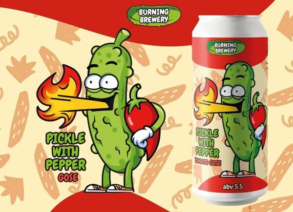 BURNING BREWERY PICKLE WITH PEPPER (